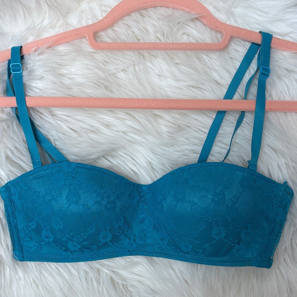 XOXO Blue Lace Bra
